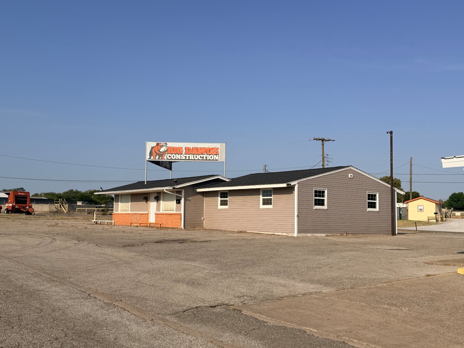 Big Dawgz Construction's shop and headquarters in Burkburnett, Texas