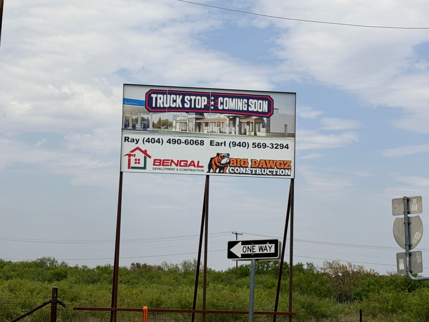 Big Dawgz Construction truck stop development coming soon, built with Bengal Development